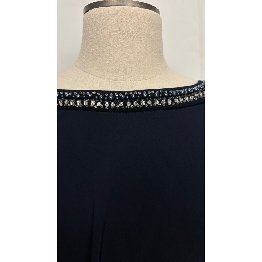 NWT Alex Evenings mother of the bride groom, navy dress size 16 - Picture 5 of 16